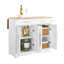 113 cm W Kitchen Island with Top