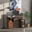 Bureau d'ordinateur avec plateau pour clavier et tiroirs de rangement-516887136-408826302
