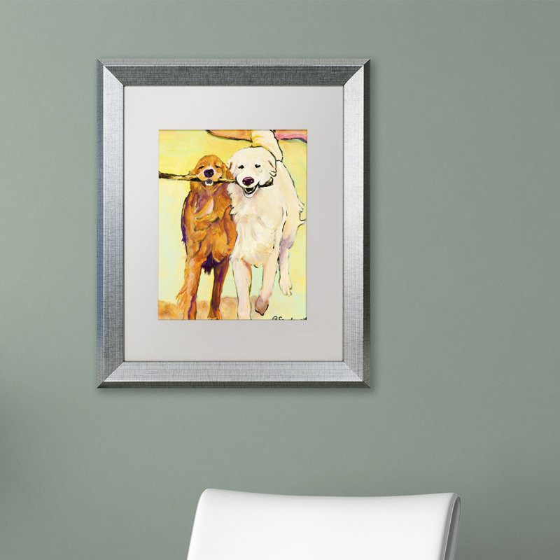 «Stick With Me» par Pat Saunders-White, reproduction d'art encadrée, H 14 po x l 11 po x P 0,5 po