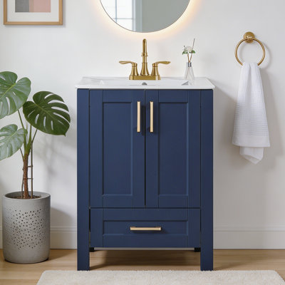 24" Modern Free-Standing  Single Bathroom Vanity