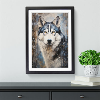Husky Contemporary - Framed Print