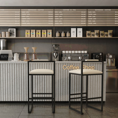Ensemble de 2 tabourets de bar rembourrés en similicuir avec tabourets de bar modernes et structure en métal pour comptoir, îlot de cuisine