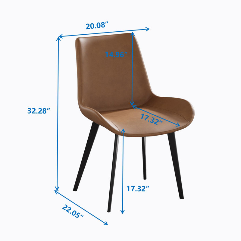 Chaise de salle à manger Jarvaris, Brun