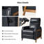 Fauteuil inclinable électrique en cuir véritable 29 "Elias avec ports USB et Type-C-108646803