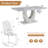 Holloman Modern Rectangular Marble Finish Dining Set with O-Shaped Pedestal and Faux Leather Chairs-1749328295-1749328299