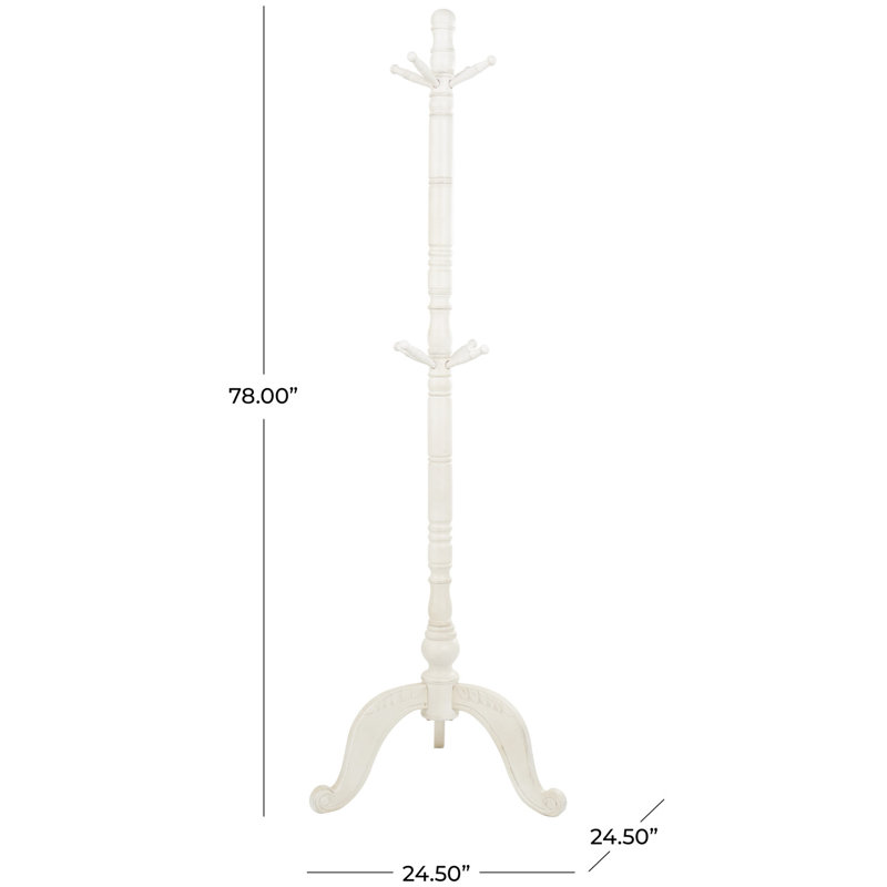Blasien Freestanding Coat Rack, White