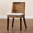 18.2 " H Upholstered Mahogany Solid Wood Side Chair