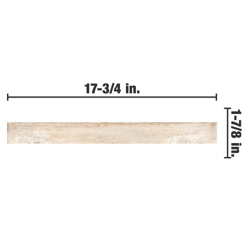 Sedona 1.88 in. x 17.75 in. Glazed Porcelain Tile