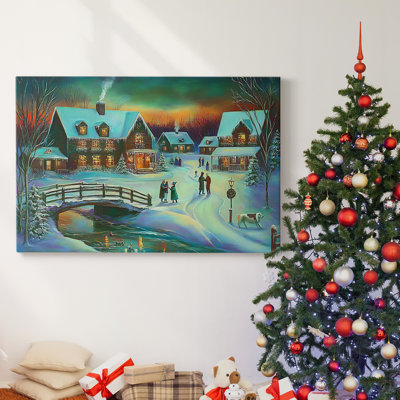 Christmas Holiday Arts - Toile tendue avec châssis