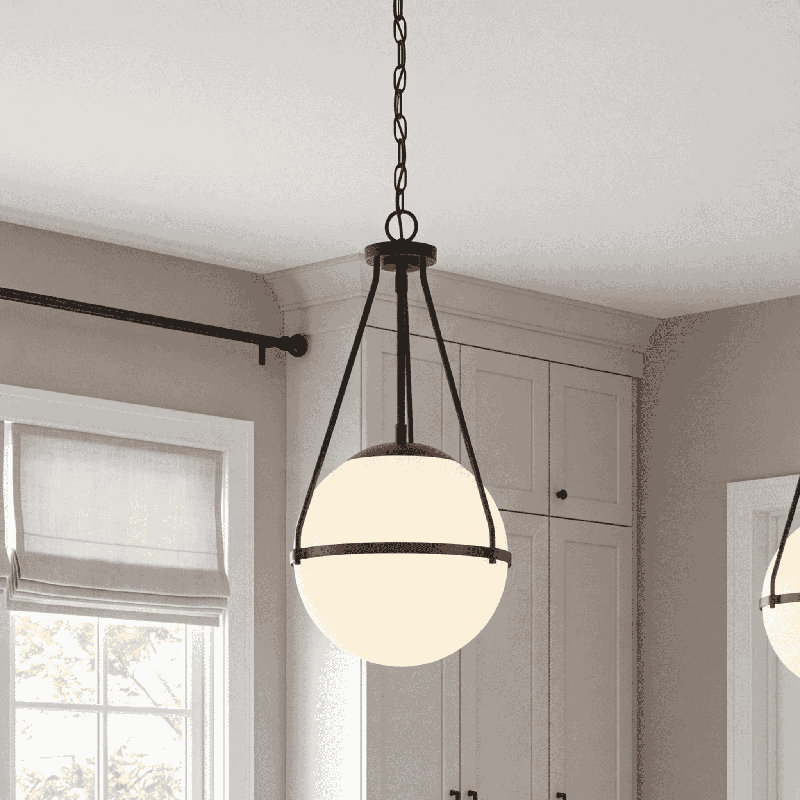 Romo 1-Light Pendant in Chrome, Chrome