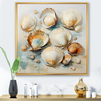Beige Clam Nautical Treasures I - Animals Wall Decor