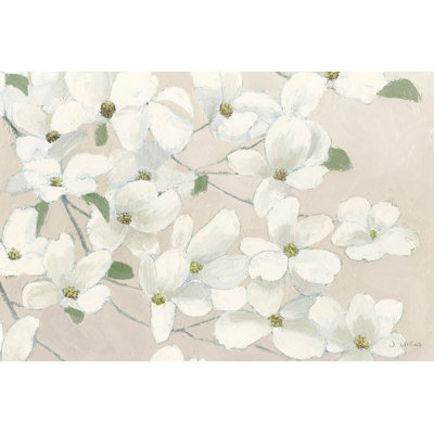 Dogwood Delight Cream by James Wiens - Wrapped Canvas Art Prints