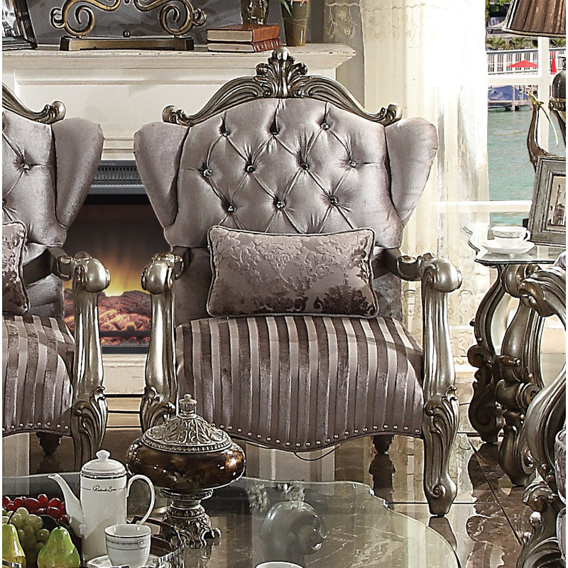 Chaise d'appoint Alzado, Platine antique