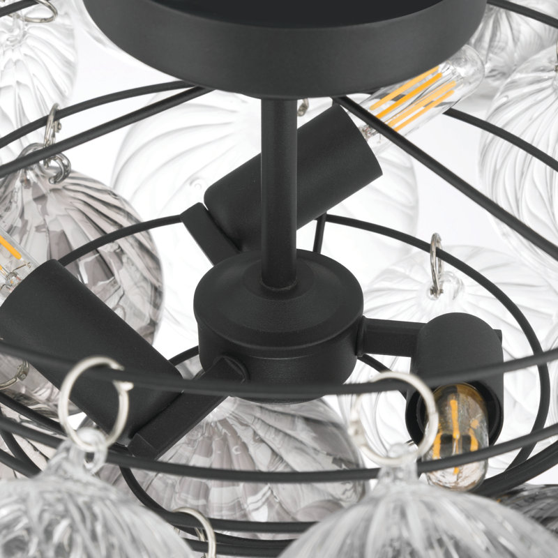 Glass Semi Flush Mount