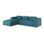 Modern L-Shape Corner Sofa  Made of Cord with Soft Seat-70307521-70307524