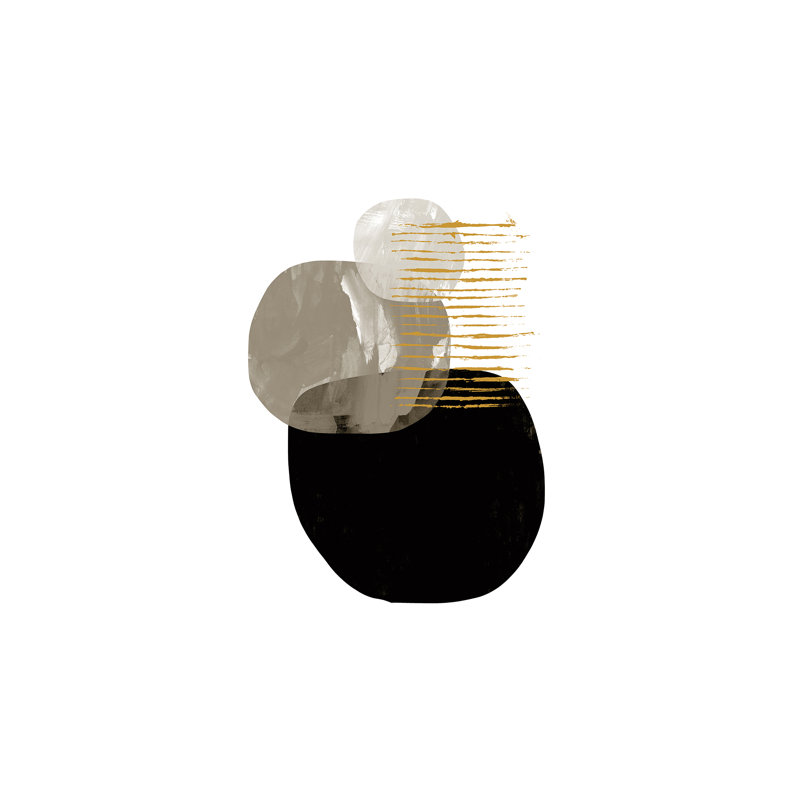 « minimal tone » par dan hobday-print, H 48 po x l 32 po x P 1,5 po, Toile tendue