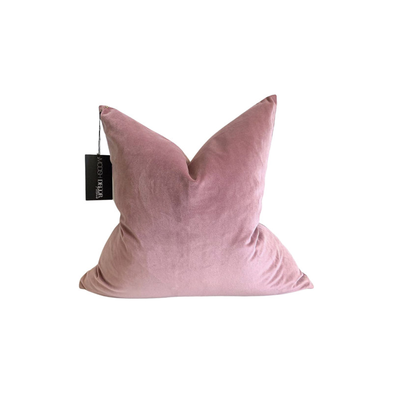 Velvet, Blush, Square 18"H x 18"W