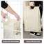 Portant à vêtements mobile avec panier à linge intégré - Portemanteau à roulettes blanc avec panier à linge