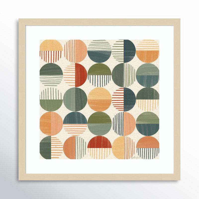 «Born to Roam Pattern II» par Janelle Penner - reproduction encadrée, Brun, H 21 po x l 21 po x P 1 po