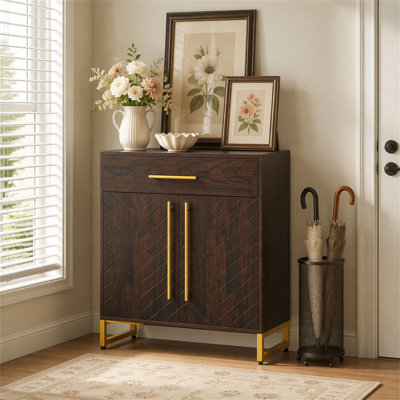 20-Pair Shoe Cabinet Organizer with Drawer & Adjustable Shelves