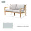 Outdoor Solid Wood Sofa with Cushions-1116482837