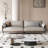 Gray Genuine Leather Modular Sofa cushion couch-1295066801-1295066800