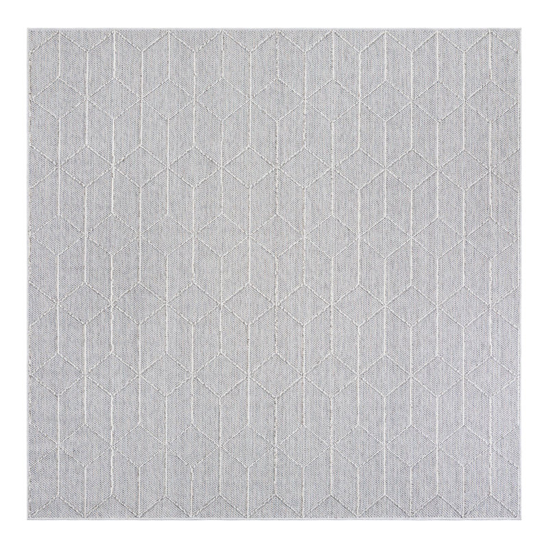 Tapis d'extérieur à treillis, Carré 7 pi 10 po