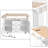 Expandable Drop Leaf Kitchen Island with Built-in Power Outlet, Rolling Storage Cart with Drawers, Adjustable Shelves & Towel Rack-1471653126