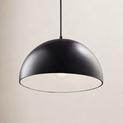 Leni 1-Light Ceramic Dimmable Dome Pendant