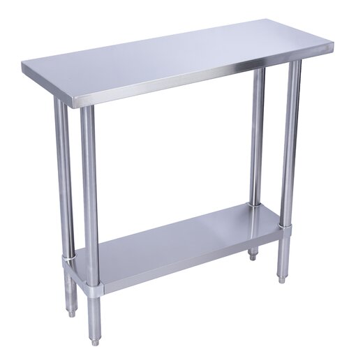 Restaurant Supply Depot Stainless Steel 14'' W x 36'' H Work Table With ...