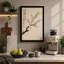 Plum Blossom Calligraphy Japandi - Wrapped Canvas-902839074-902839087