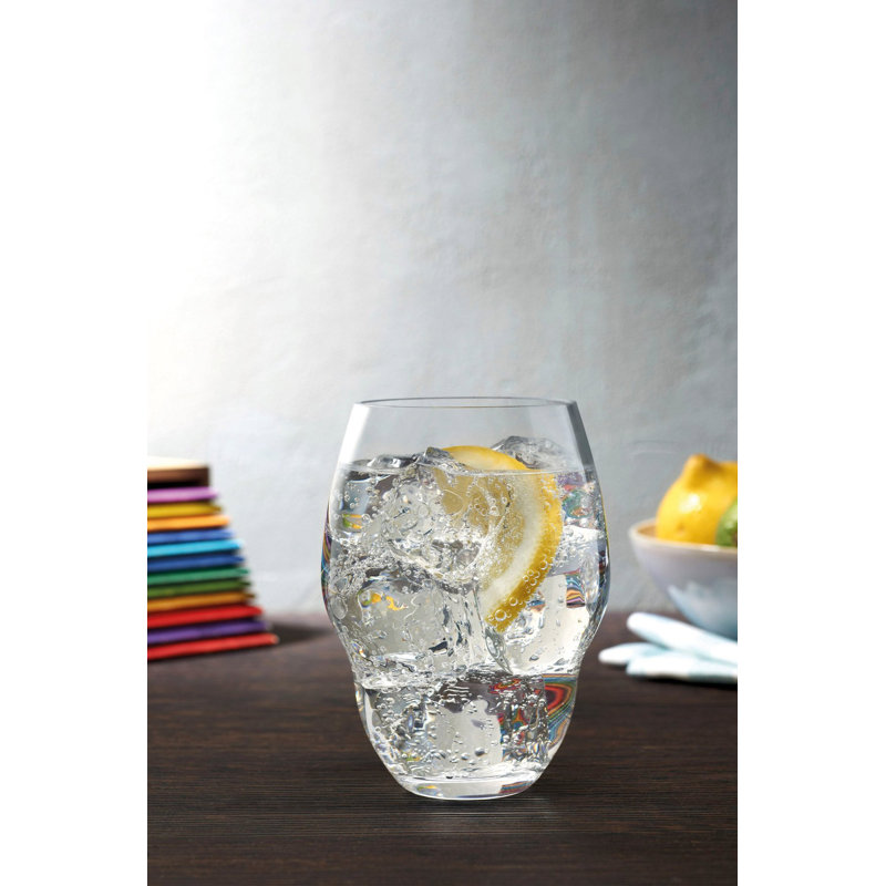 Heads Up Handmade Crystal Drinking Glass