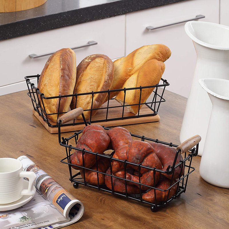 Bartell 2-Tier Rectangle Countertop Wire Basket