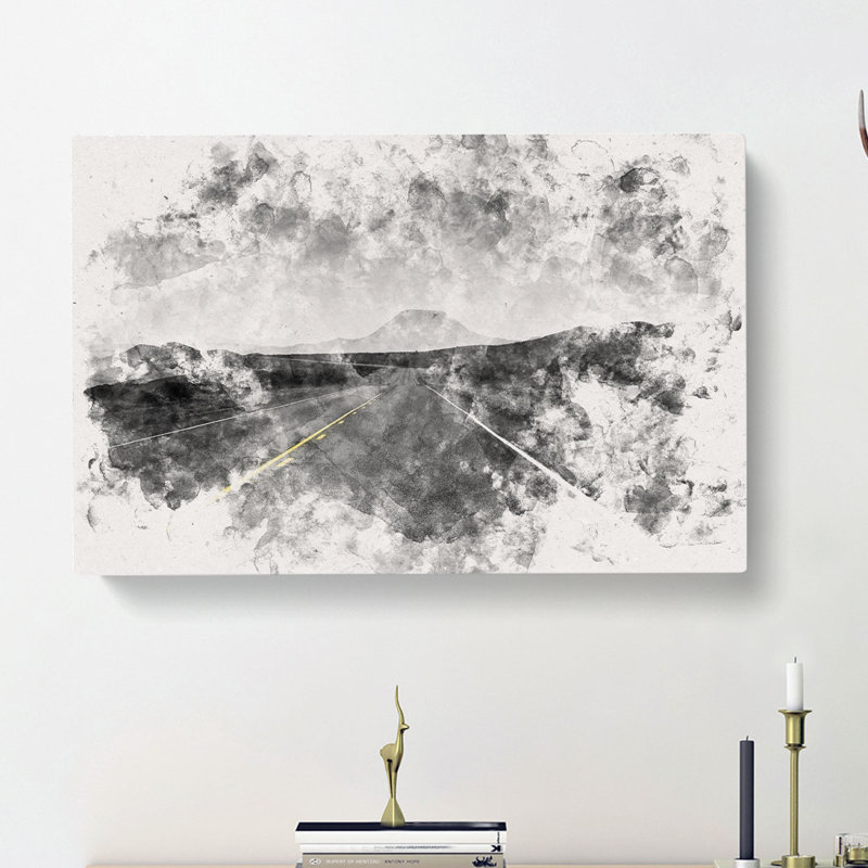 The Road to Texas - Wrapped Canvas Graphic Art Print, 40cm H x 60cm W x 3cm D