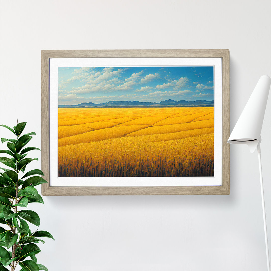 Miraculous Wheat Field - Framed Print