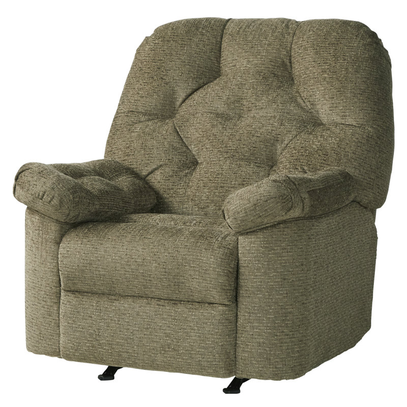 Fauteuil inclinable manuel berçant standard de 41 po de largeur Jayceon, Olive Renegade
