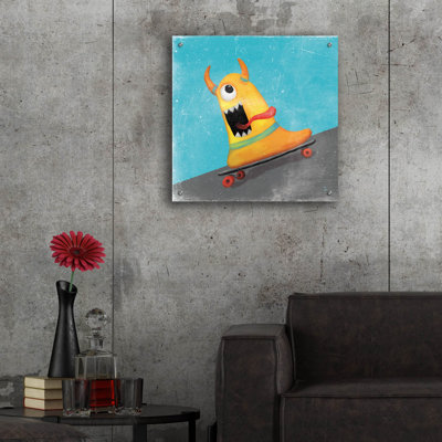  «Xtreme Monsters IV» par Sarah Adams, art mural en verre acrylique, 24 po x 24 po