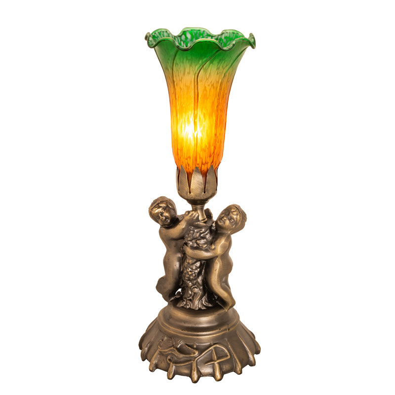Table Lamp, Orange/Green