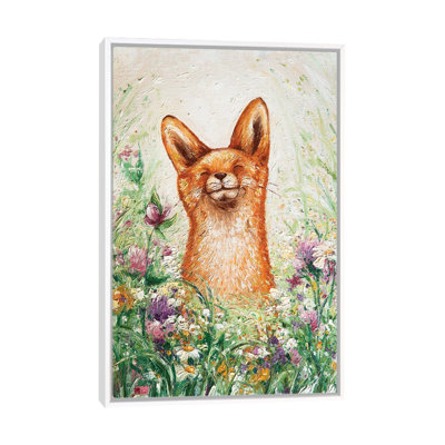 Happy Fox 1 Piece Painting on Canvas