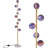 Modern Mid-Century Floor Lamp With Globe Shade And Weighted Marble Base For Living Room, Bedroom, Office - LED Bulbs Included, Easy Assembly