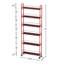 Étagère de rangement rouge à 6 niveaux avec roulettes Gap-104579784