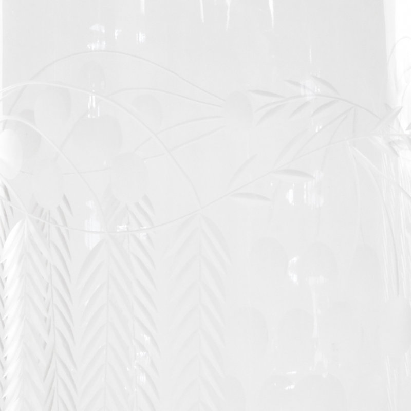 Weeping Grape Clear 15" Crystal Table Vase