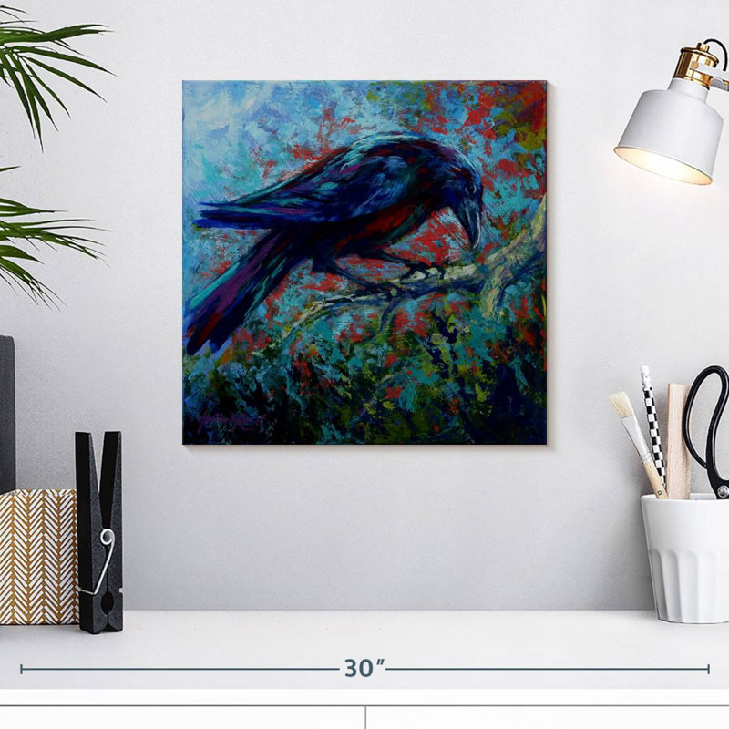 Crowle Raven, 16" H x 16" W