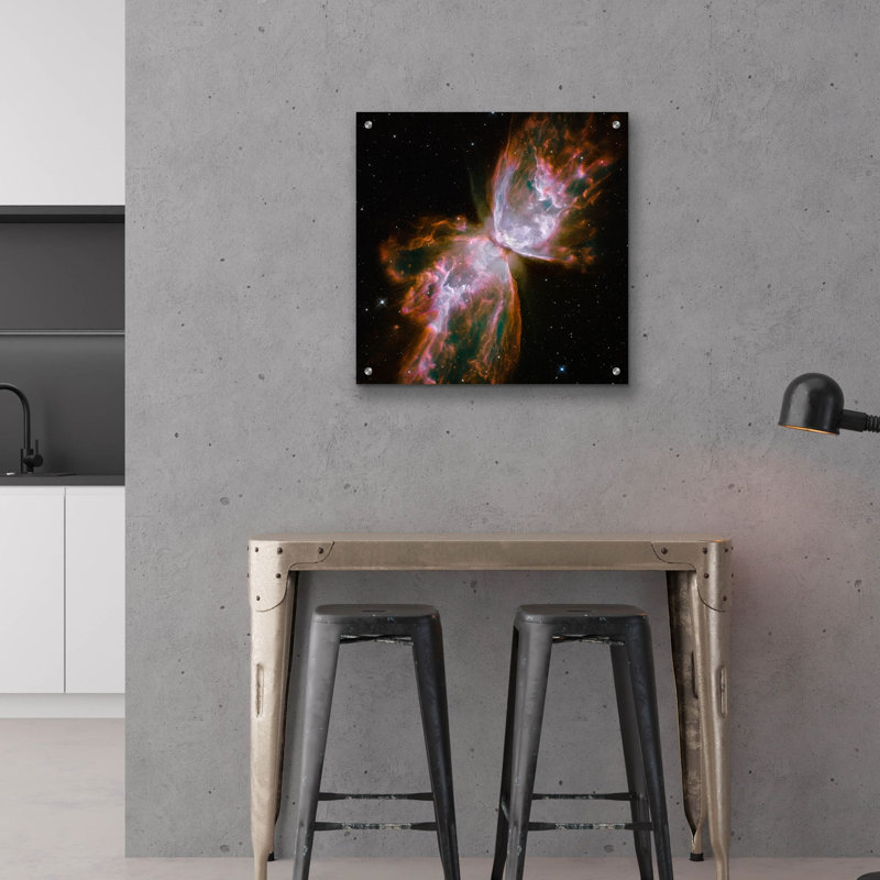  «Butterfly Nebula» par la téléscope Hubble de la NASA, art mural en verre acrylique, H 24 po x l 24 po