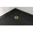 DreamLine SlimLine 36 inch D x 36 inch W x 2 3/4 inch H Black Neo-Angle Shower Base with 2 inch Polished Brass Corner Round Drain-118321741