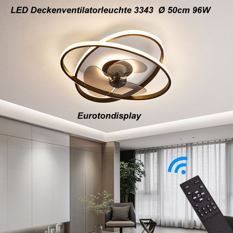 Hervey 28cm Ceiling Fan with LED Lights