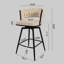 Tabourets de bar pivotants Celie-1028637795-1028283300-1029527853