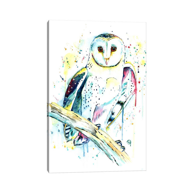 Hooot by Lisa Whitehouse - Wrapped Canvas Gallery-Wrapped Canvas Giclée, 20.32 cm H x 30.48 cm W