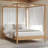 ?Elegant Canopy Bed Frame – 4-Poster Platform Bed with Slats, No Box Spring Needed?-1224907724-1224907726