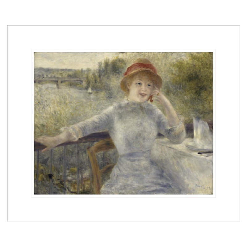 «Alfonsine Fournaise» par Pierre-Auguste Renoir, impression giclée encadrée, H 17,75 po x l 20,81 po